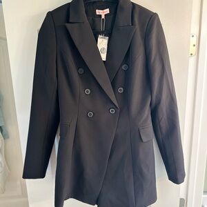 re:named Black Double-Breasted Jumpsuit